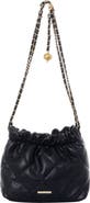Adornia Quilted Faux Leather Bucket Bag