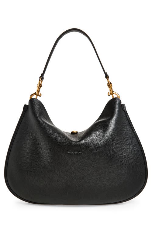 Etro Maxi Pony Tumbled Leather Shoulder Bag