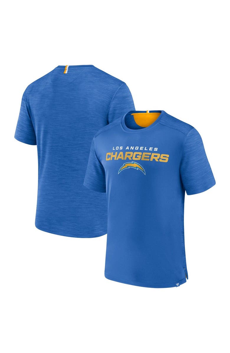 FANATICS Men's Fanatics Branded Powder Blue Los Angeles Chargers Defender Evo T-Shirt, Main, color,