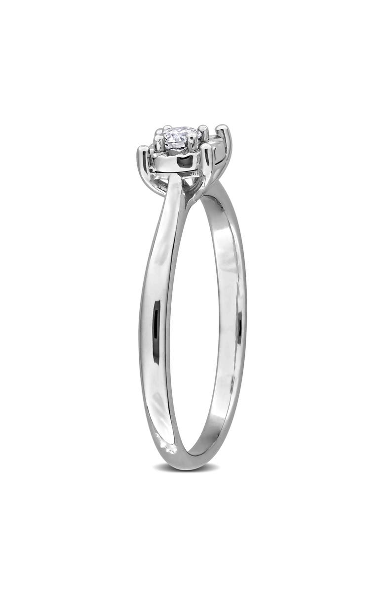 Created Forever Sterling Silver Lab Grown Diamond Solitaire Ring, Alternate, color, Silver