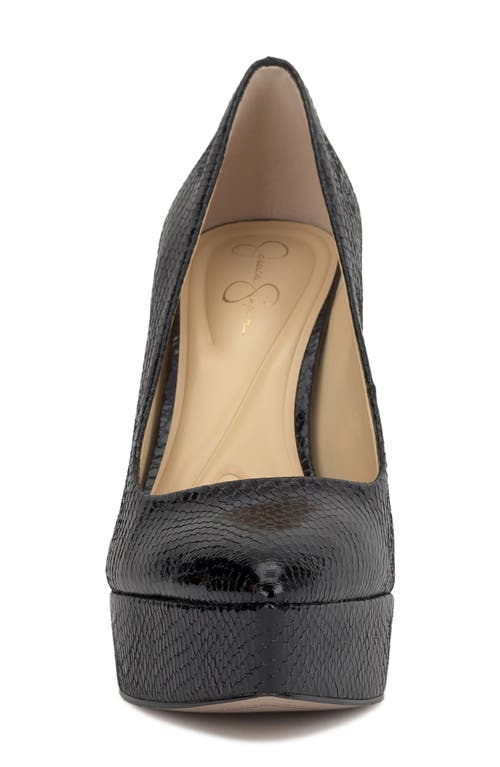 Jessica Simpson Sinelia Pointed Toe Platform Pump In Black