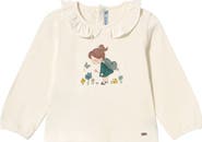 Mayoral Ruffle-Neck T-shirt