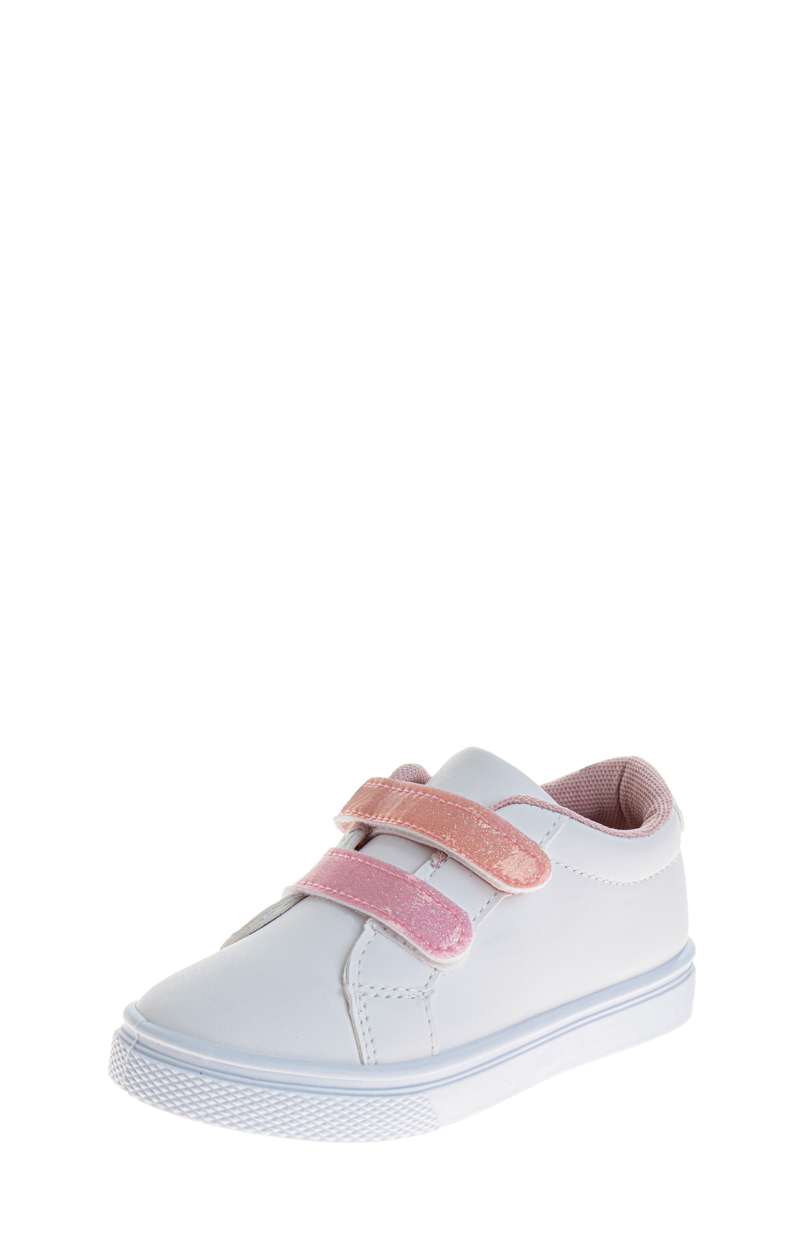 Kids' Glitter Sneaker, Main, color, WHITE PINK