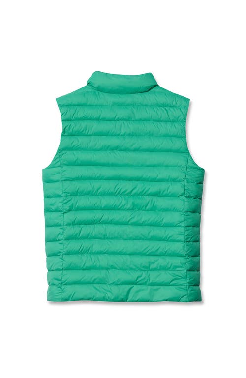 Lands' End Kids Insulated Down Alternative Thermoplume Vest In Green