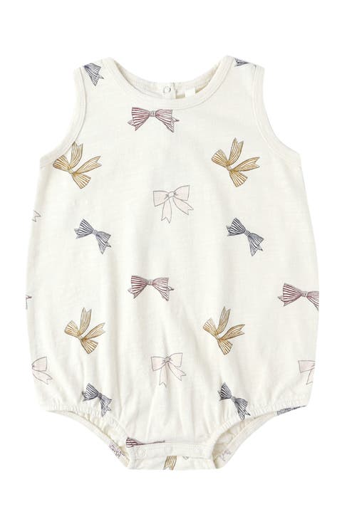 Bows Print Cotton Bubble Romper (Baby)