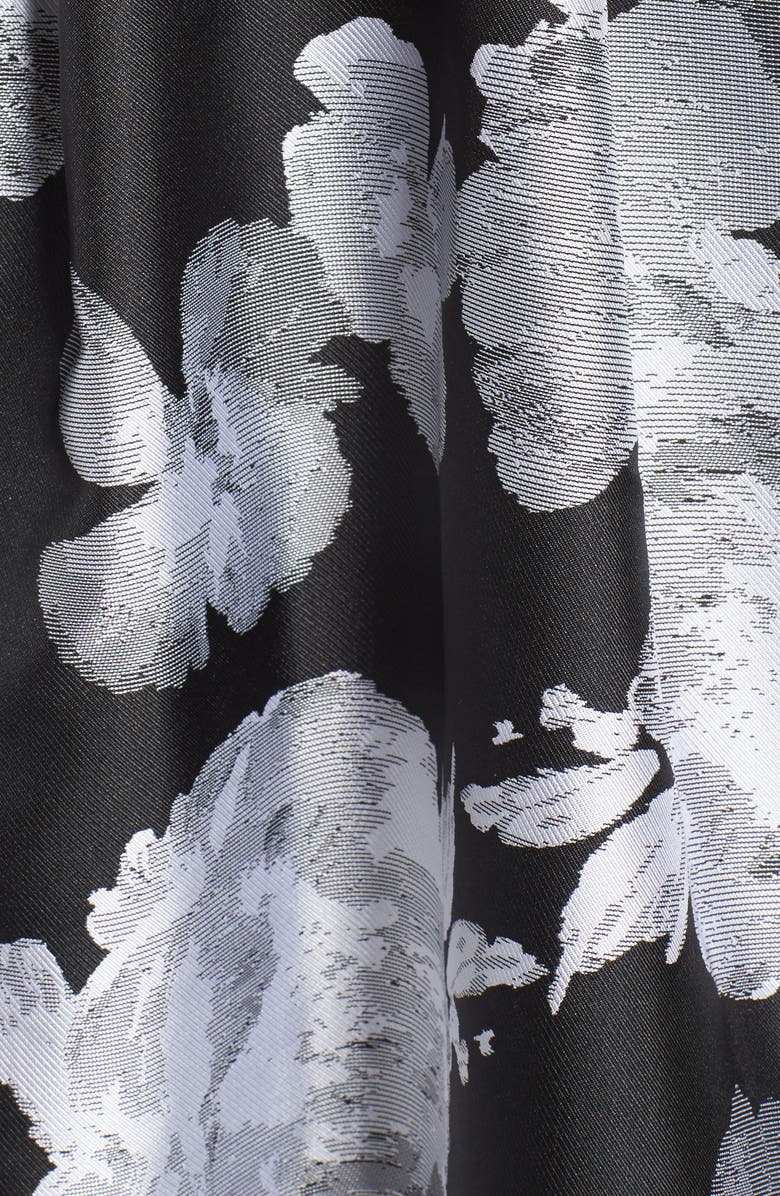 Vince Camuto Belted Jacquard Off the Shoulder Gown, Alternate, color, 