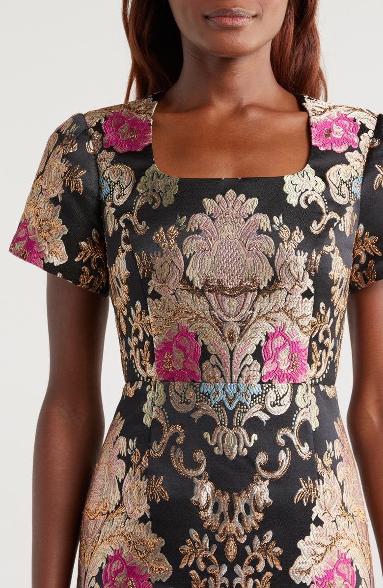 tahari embroidered fit and flare dress Linen Embroidery Dress – Linve main image 0