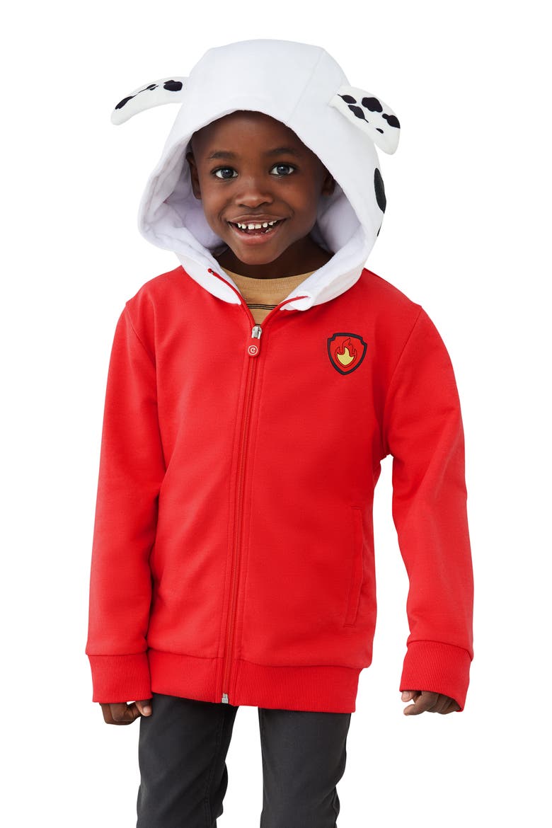 Marshall 2-in-1 Stuffed Animal Hoodie, Alternate, color, RED MIX