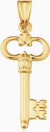 Oradina 14K Yellow Gold Maison Pendant Charm
