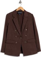 Kenneth Cole Pinstripe Double Breasted Blazer