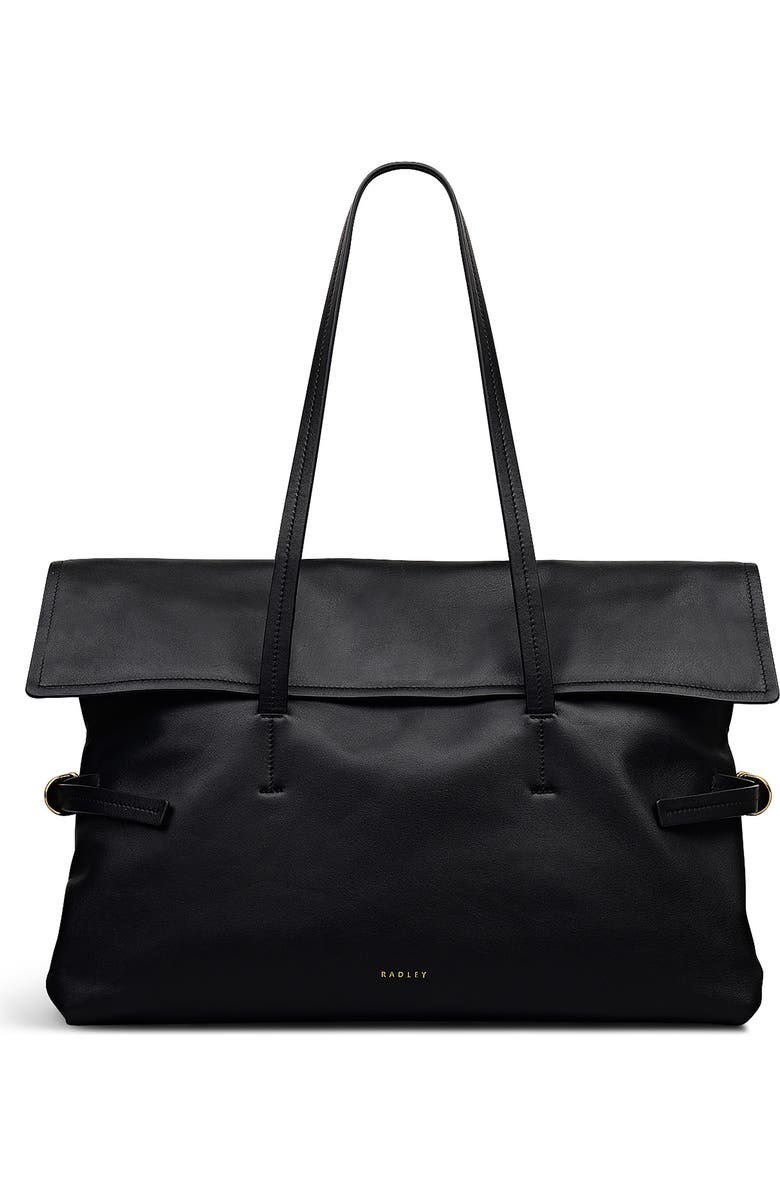 Radley Fleet Street Medium Flapover Shoulder Bag, Main, color, Black