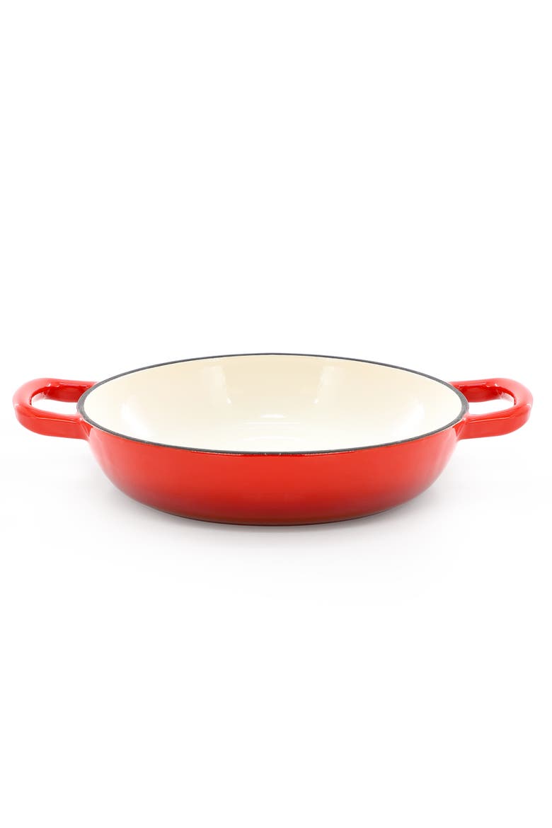 6 Quart Enameled Cast Iron Bread Pot with Baking Mat, Alternate, color, Red
