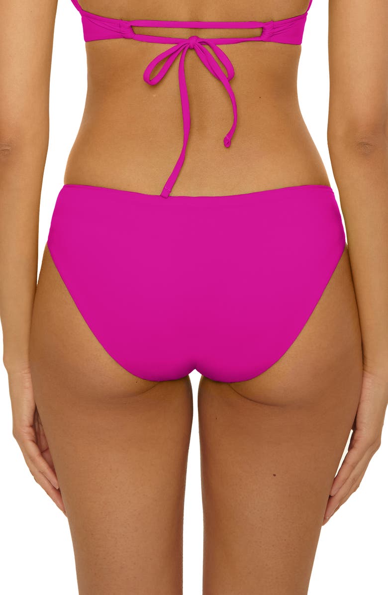 Becca Color Code Hipster Bikini Bottoms, Alternate, color, Hibiscus