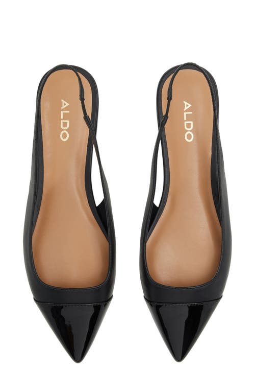 ALDO ALDO FLEURE SLINGBACK POINTED CAP TOE FLAT