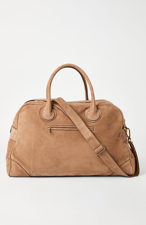 Brunello Cucinelli Weekender Bag In Biscuit