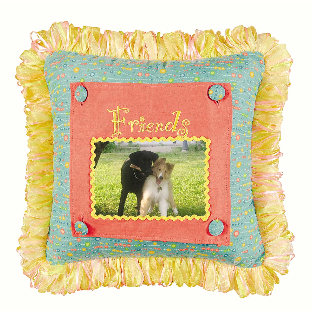 C & F Home C&f Home Friends Picture Accent Pillow In Blue