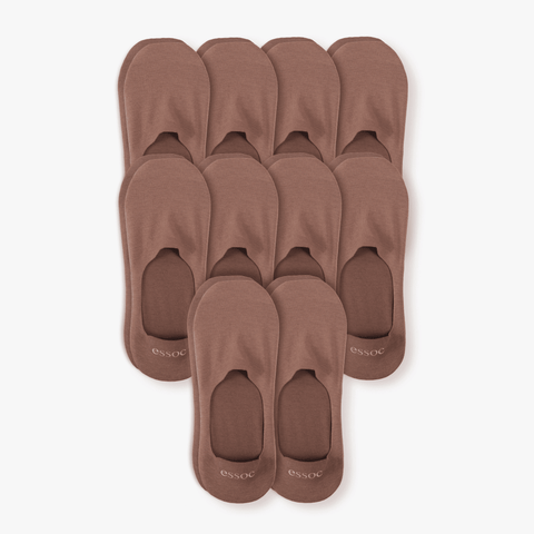 Unisex Cotton No Show Socks 10-Pack