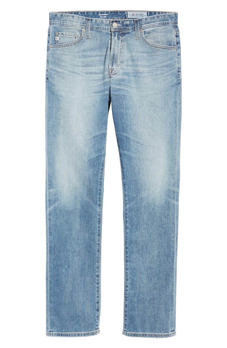 AG Everett Slim Straight Fit Jeans, Alternate, color, Bright Sky