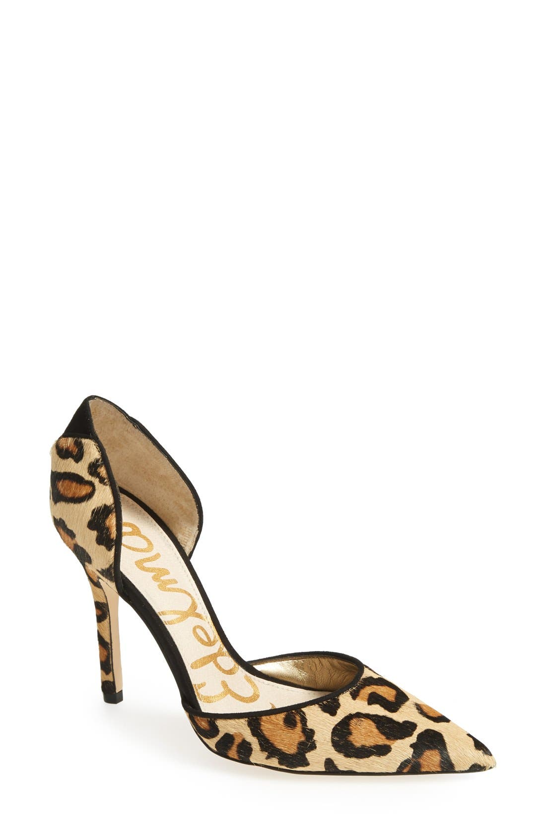 'Delilah' Calf Hair d'Orsay Pump, Main, color, NEW NUDE LEOPARD
