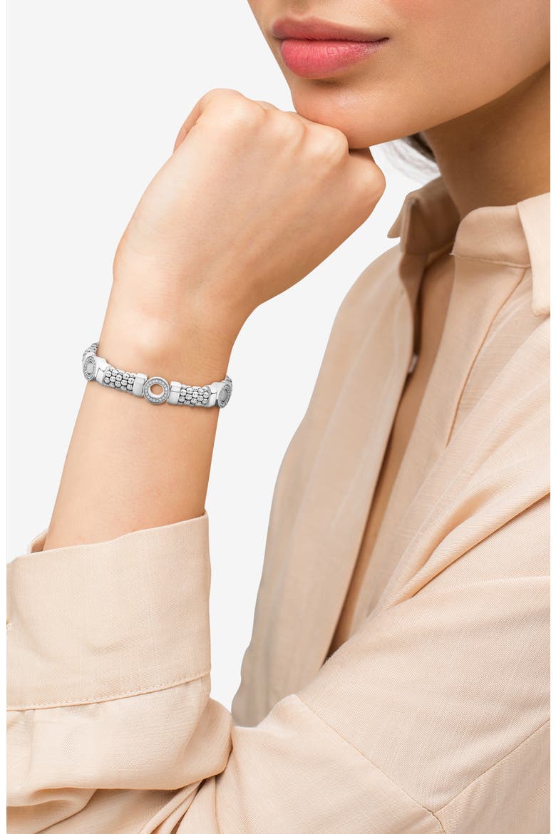 Caviar Spark Diamond Station Rope Bracelet, Alternate, color, SILVER DIAMOND