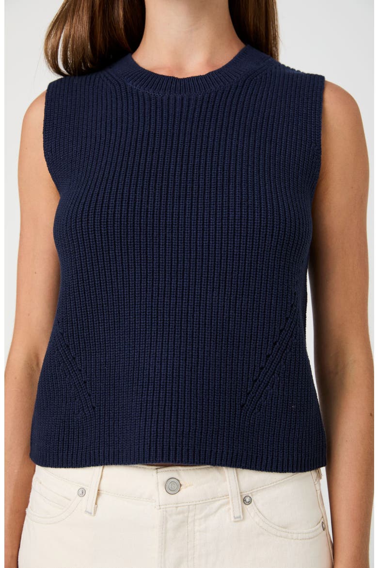 Mozart Cotton Sweater Vest, Alternate, color, NAVY