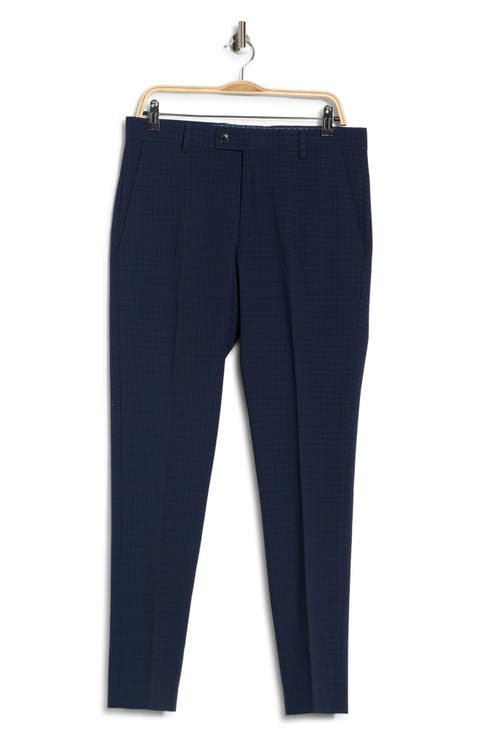 Check Tapered Leg Pants