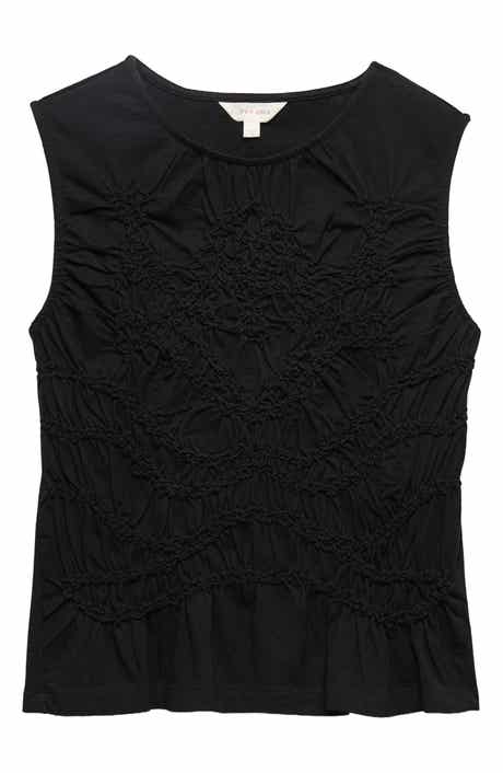 Stitch Detail Cotton Jersey Tank