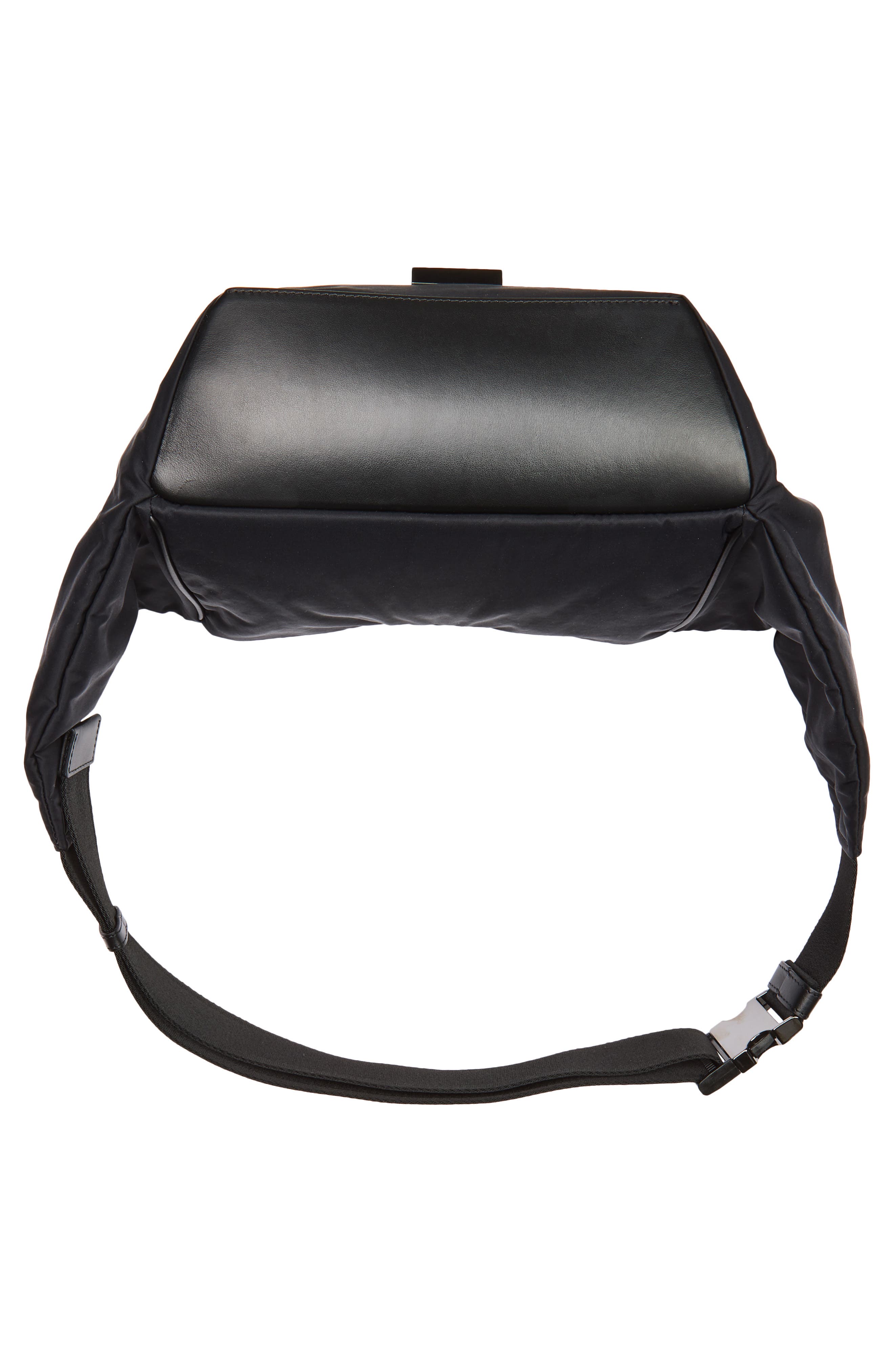 Christian Louboutin Nox Nylon Belt Bag, Alternate, color, Black