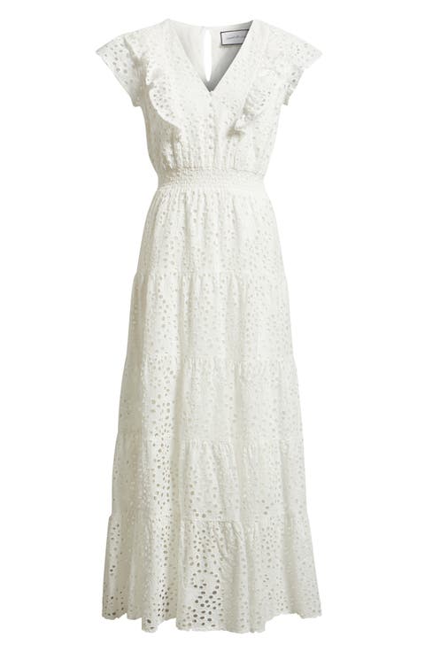 Eyelet Maxi Dress