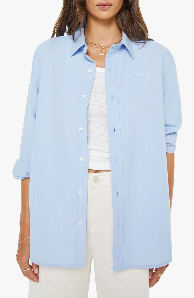 MOTHER The Bestie Denim Shirt, Main, color, Light Blue