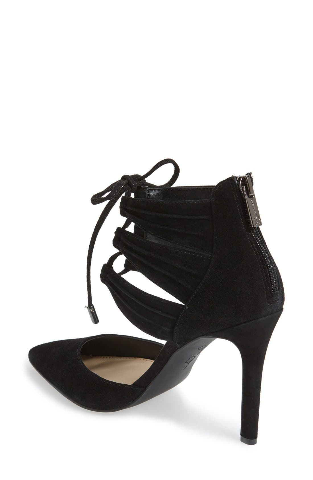 Jessica Simpson 'Caleya' Lace Up Pump, Alternate, color, 