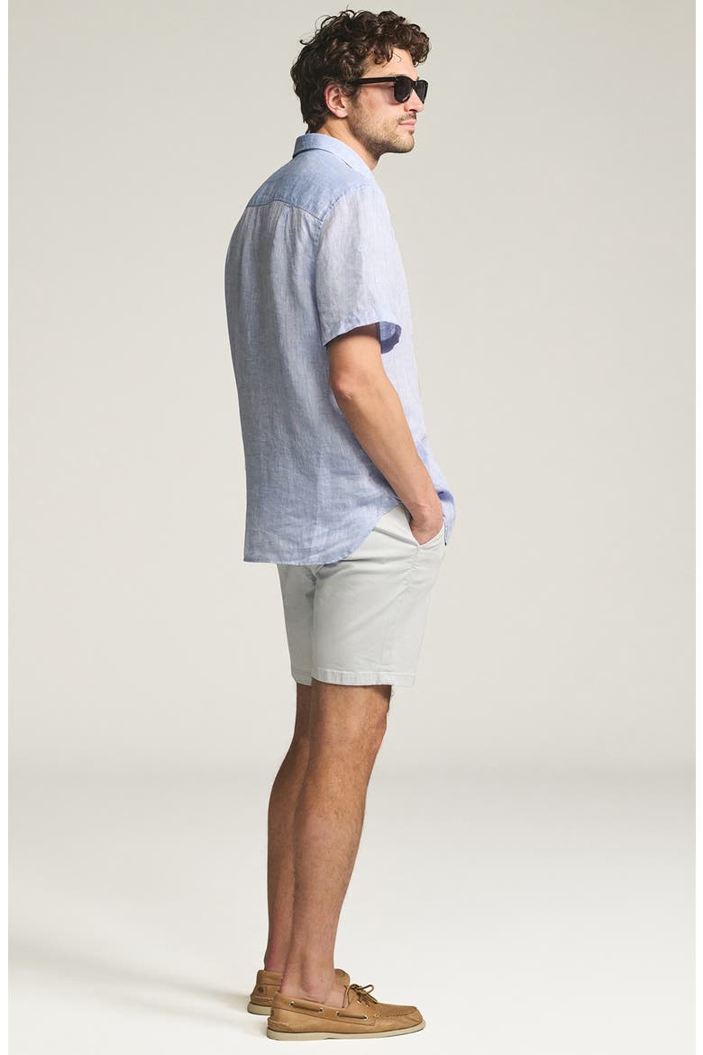 Arizona Slim Fit Stretch Twill Chino Shorts, Alternate, color, STONE TWILL