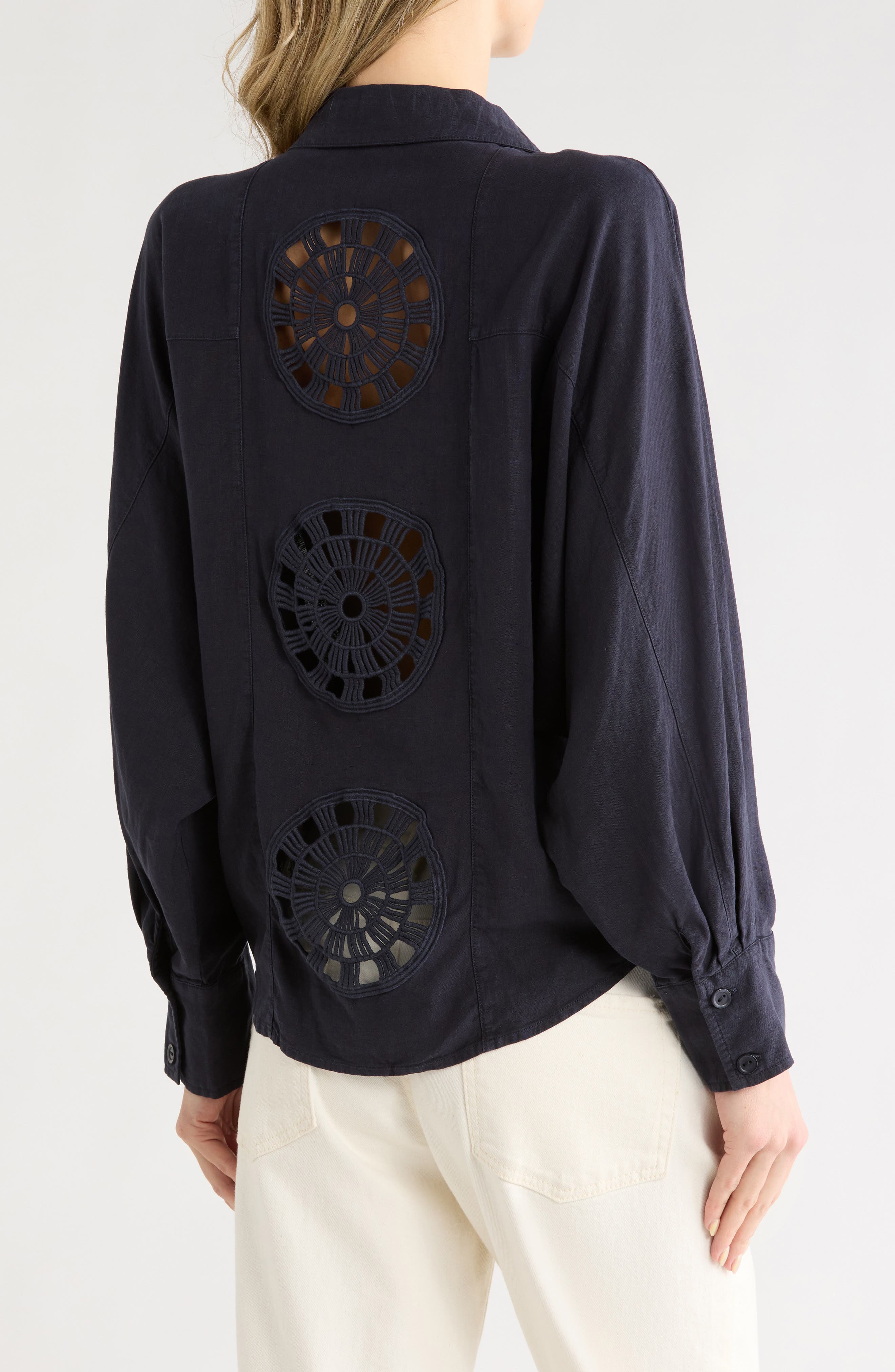Young, Fabulous & Broke Sea Star Linen Blend Shirt