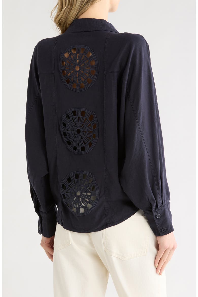 Sea Star Linen Blend Shirt, Main, color, MIDNIGHT