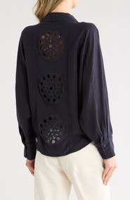 Young, Fabulous & Broke Sea Star Linen Blend Shirt