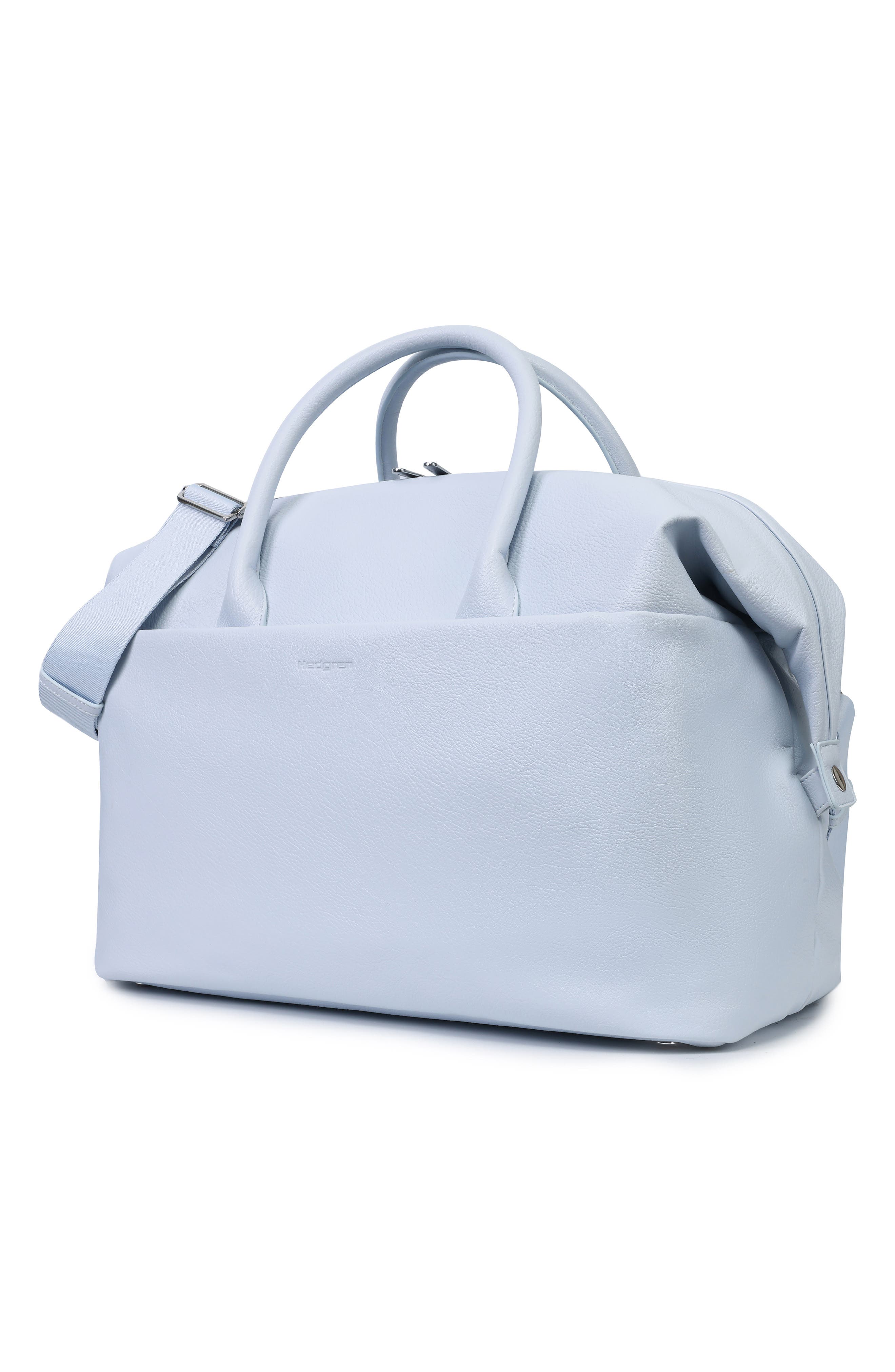 Nostos Faux Leather Weekend Travel Bag, Alternate, color, AITHER BLUE