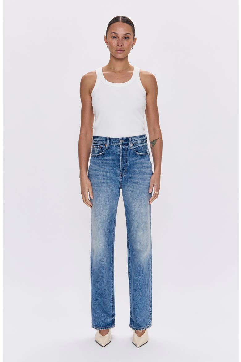 Cassie High Waist Straight Leg Jeans, Alternate, color, SERPENTINE VINTAGE