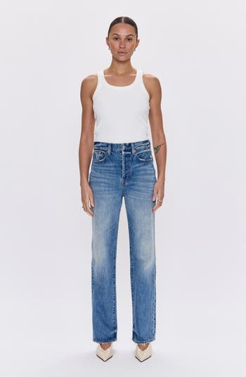 Pistola Cassie High Waist Straight Leg Jeans Nordstrom