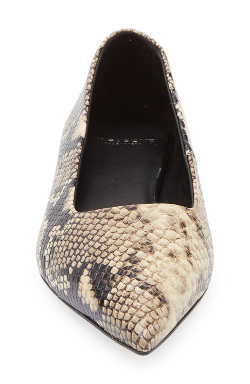Vagabond Shoemakers Hermine Snakeskin Print Leather Flat In Multi