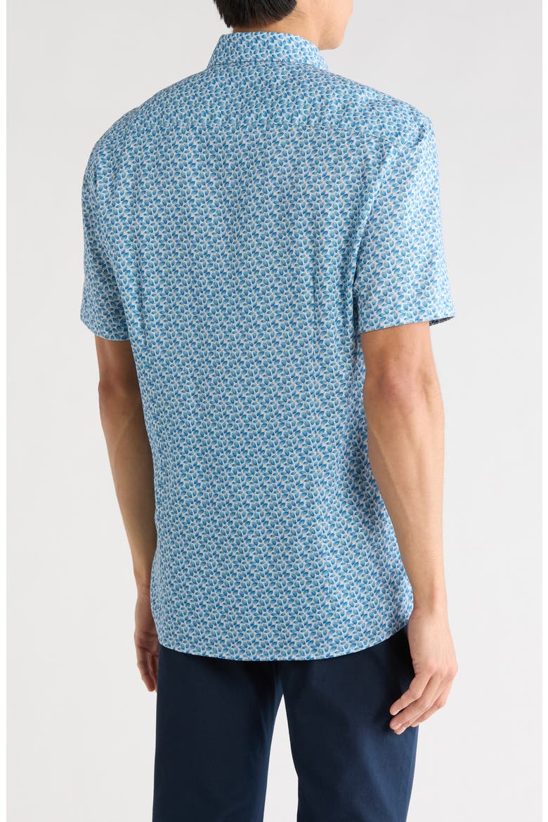 Short Sleeve Sport Shirt, Alternate, color, BLUE / BLEU