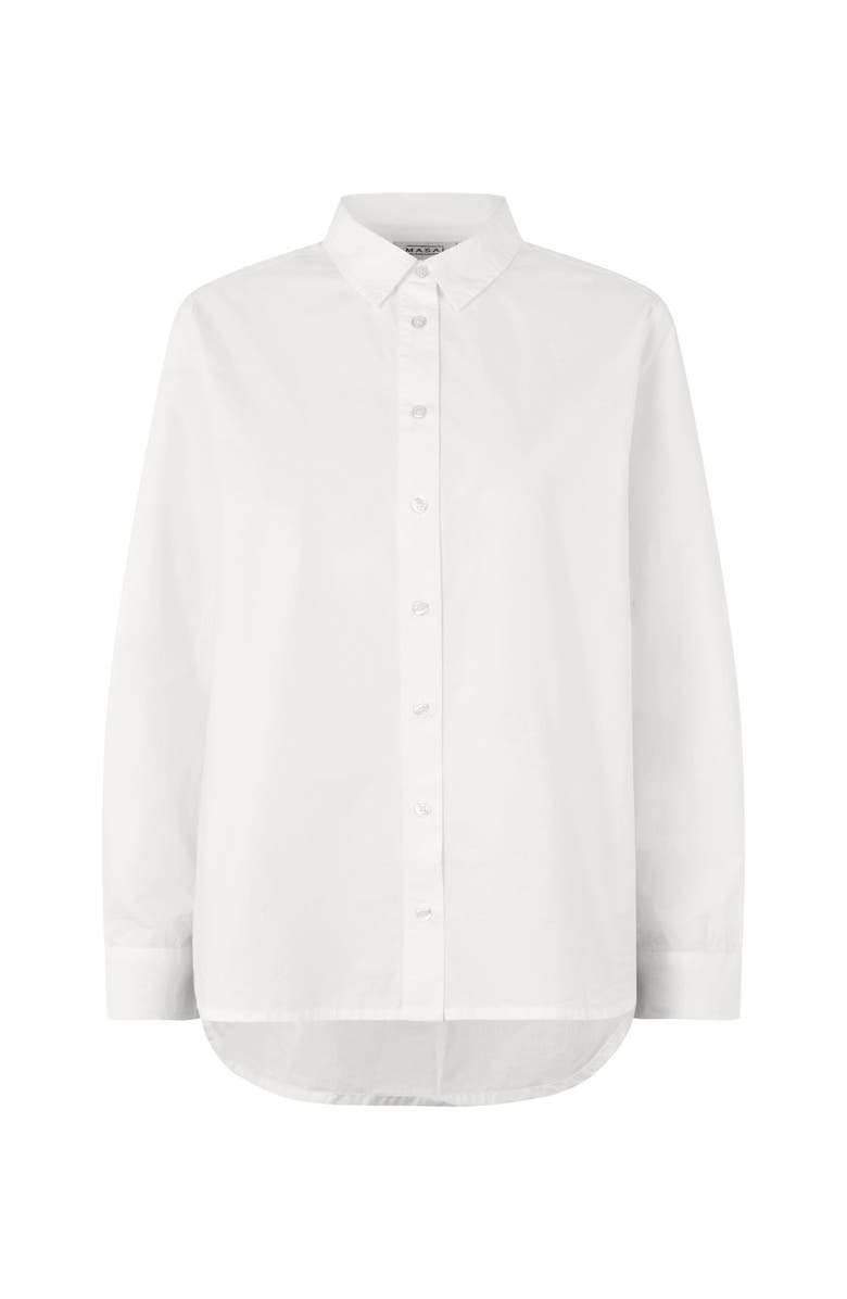 Masai Copenhagen MaImma Long Sleeve Collared Shirt, Alternate, color, White