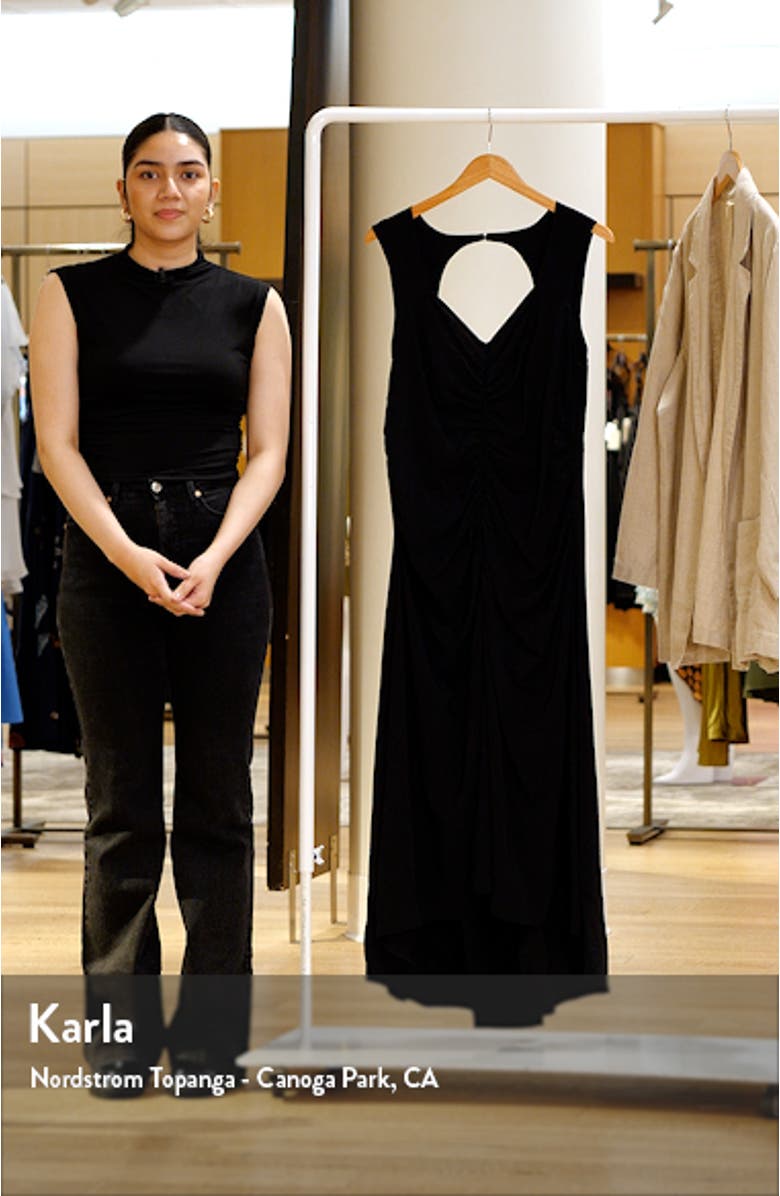 Ruched High-Low Maxi Dress, sales video thumbnail