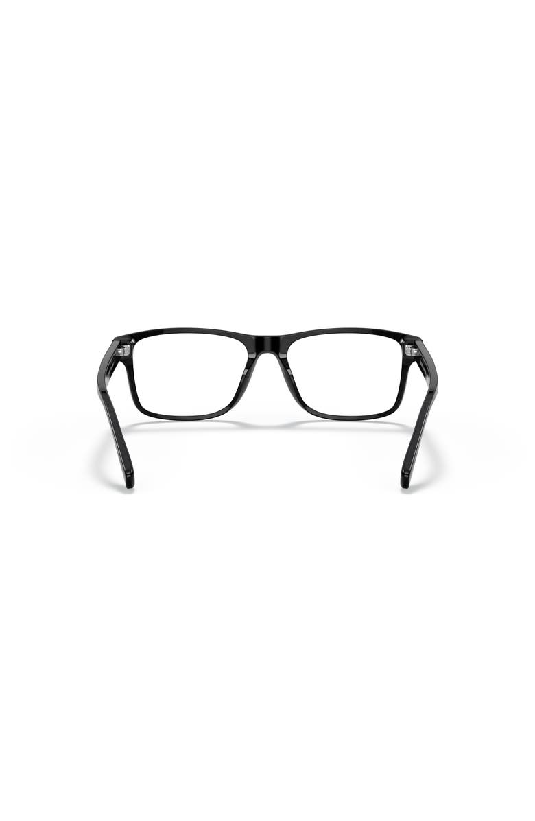 Polo Ralph Lauren 58mm Rectangle optical glasses, Alternate, color, Black