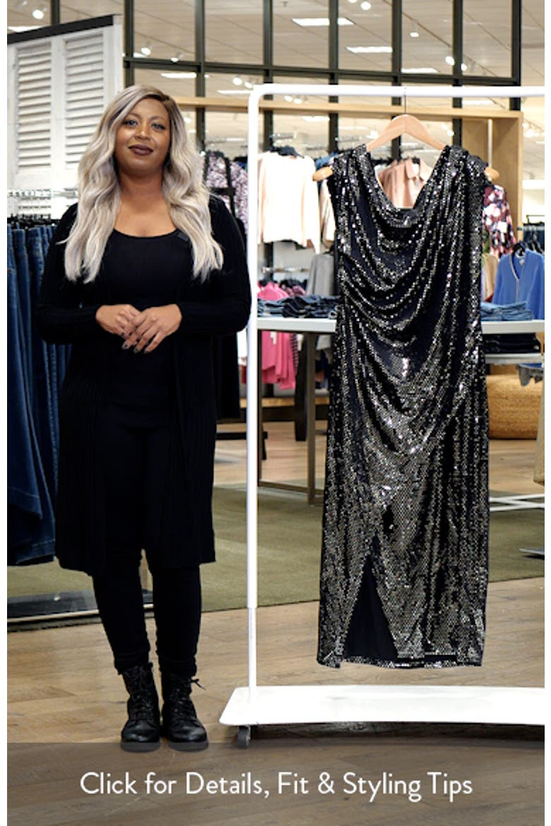 Shimmy Ruched One-Shoulder Midi Cocktail Dress video