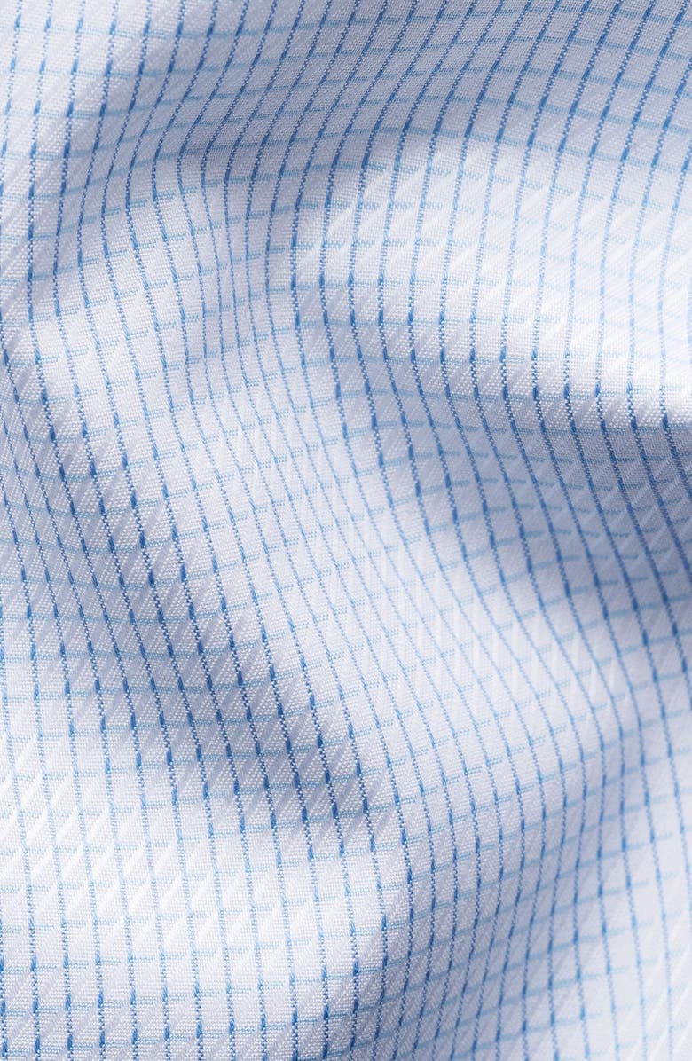 Eton Slim Fit Microcheck Cotton Dress Shirt, Alternate, color, 