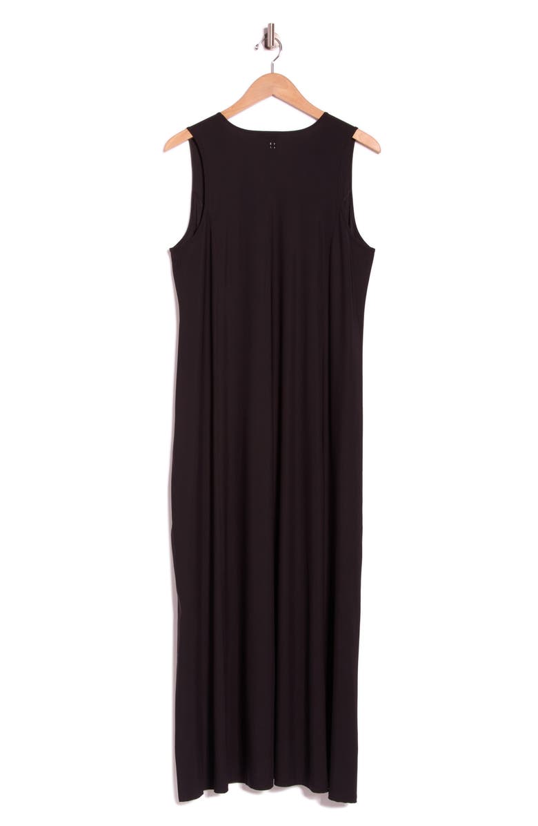 Sweaty Betty Explorer Ace V-Neck Midi Dress, Alternate, color, Black