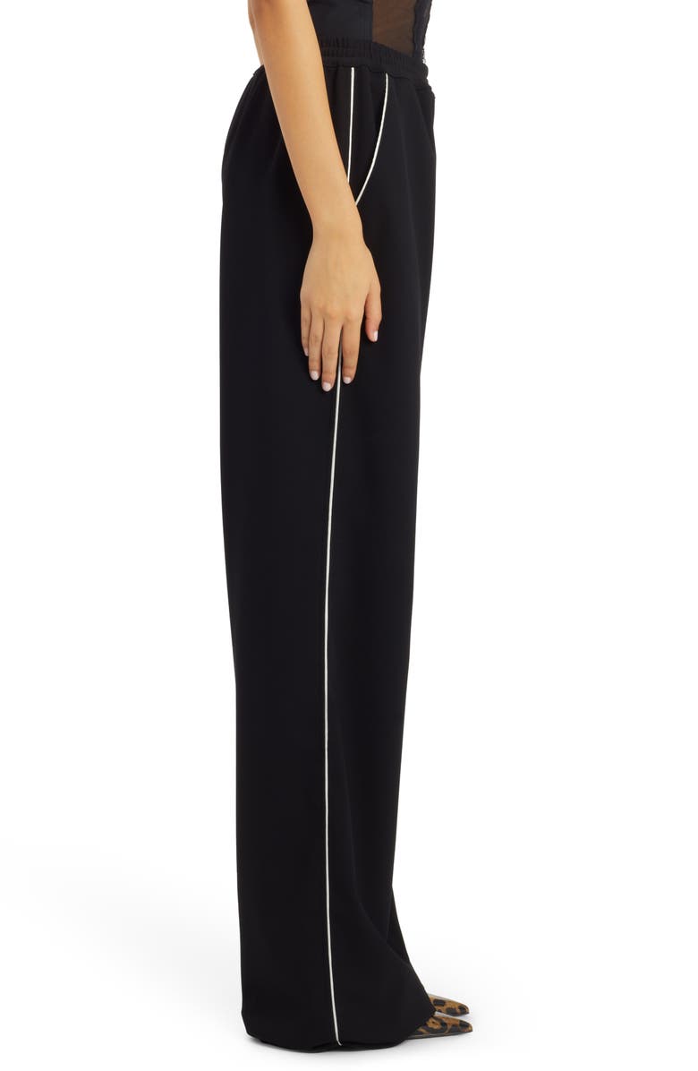 Dolce&Gabbana Side Piping Stretch Wool Crepe Pajama Trousers, Alternate, color, 
