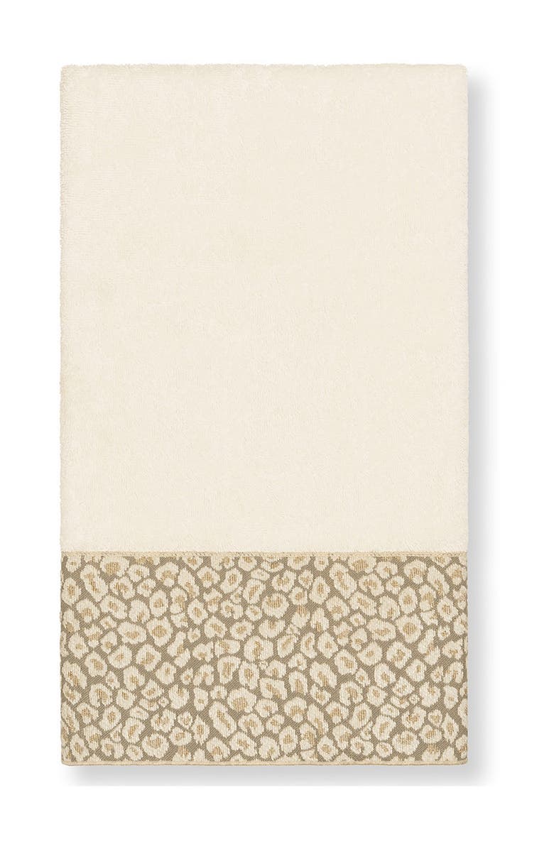 Linum Home Textiles Spots Embellished Bath Towel - Cream, Main, color, Cream