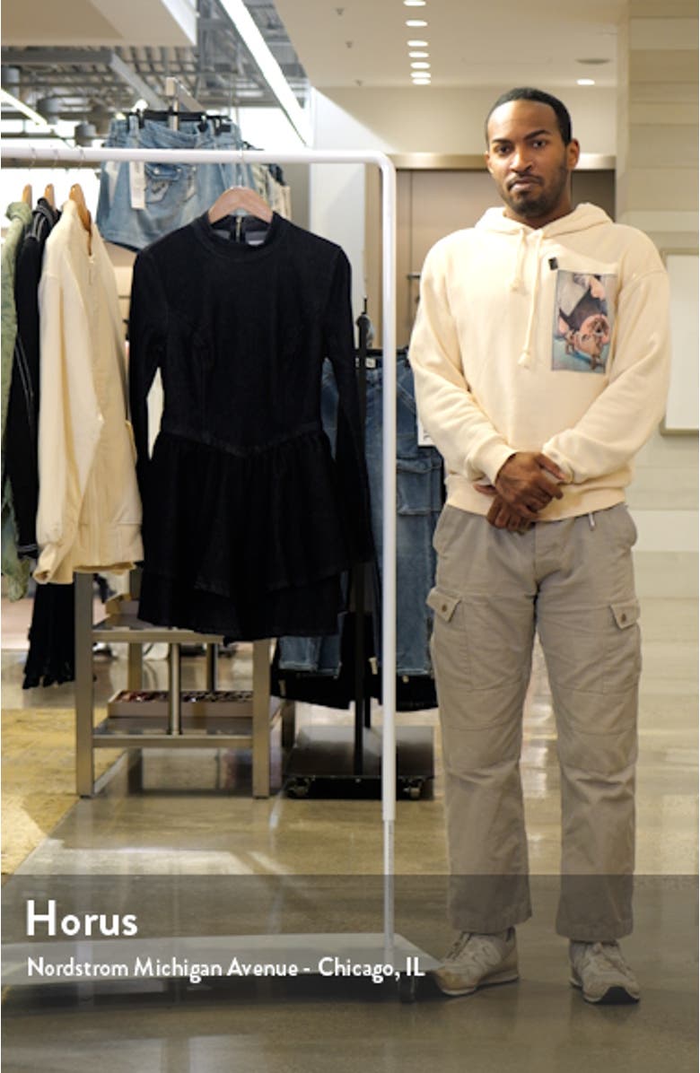 Long Sleeve Denim Minidress, sales video thumbnail