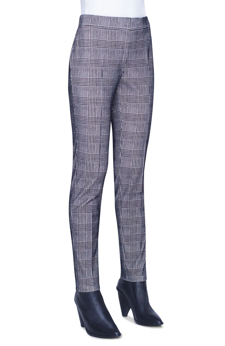 Akris punto Mara Glen Plaid Flocked Jersey Pants, Alternate, color, 
